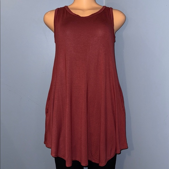 Try This Flowy Tank Top with Pockets – Size Small - Picture 1 of 3